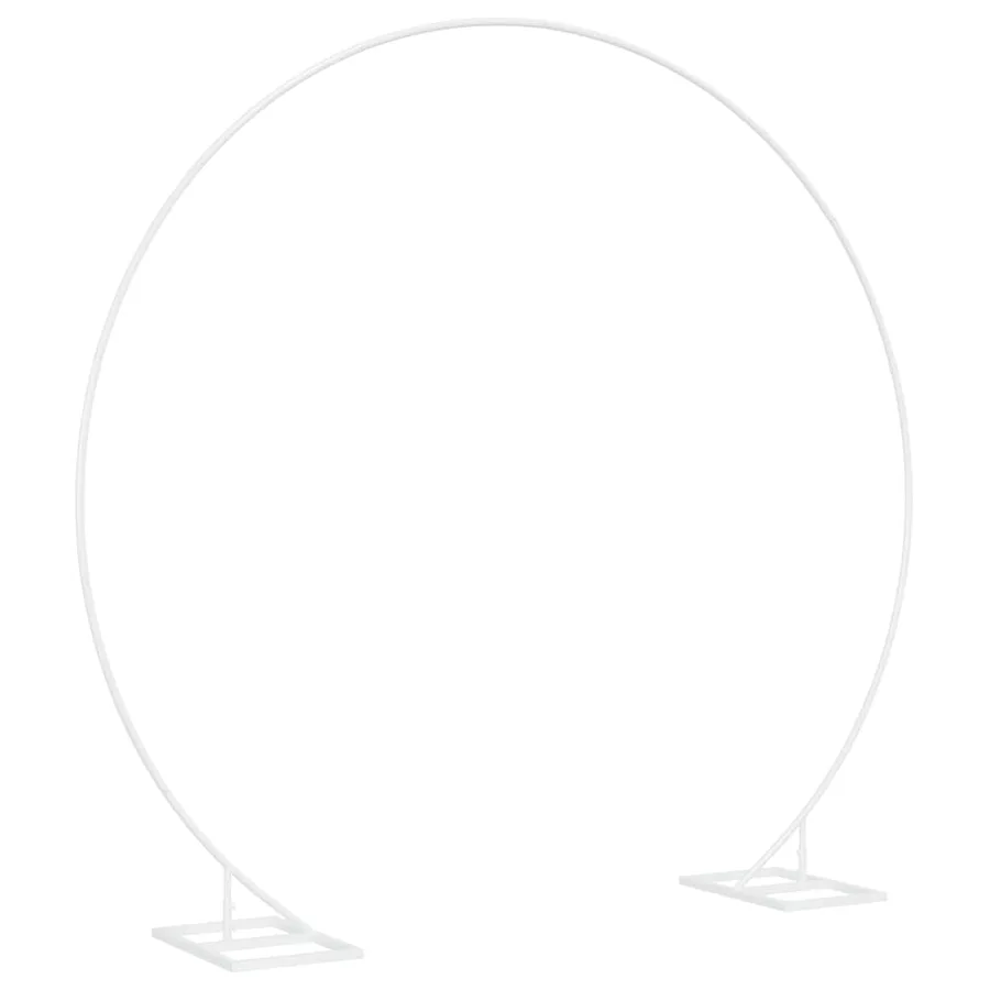 Arche de mariage Blanc 220 x 45 x 200 cm Acier - 5