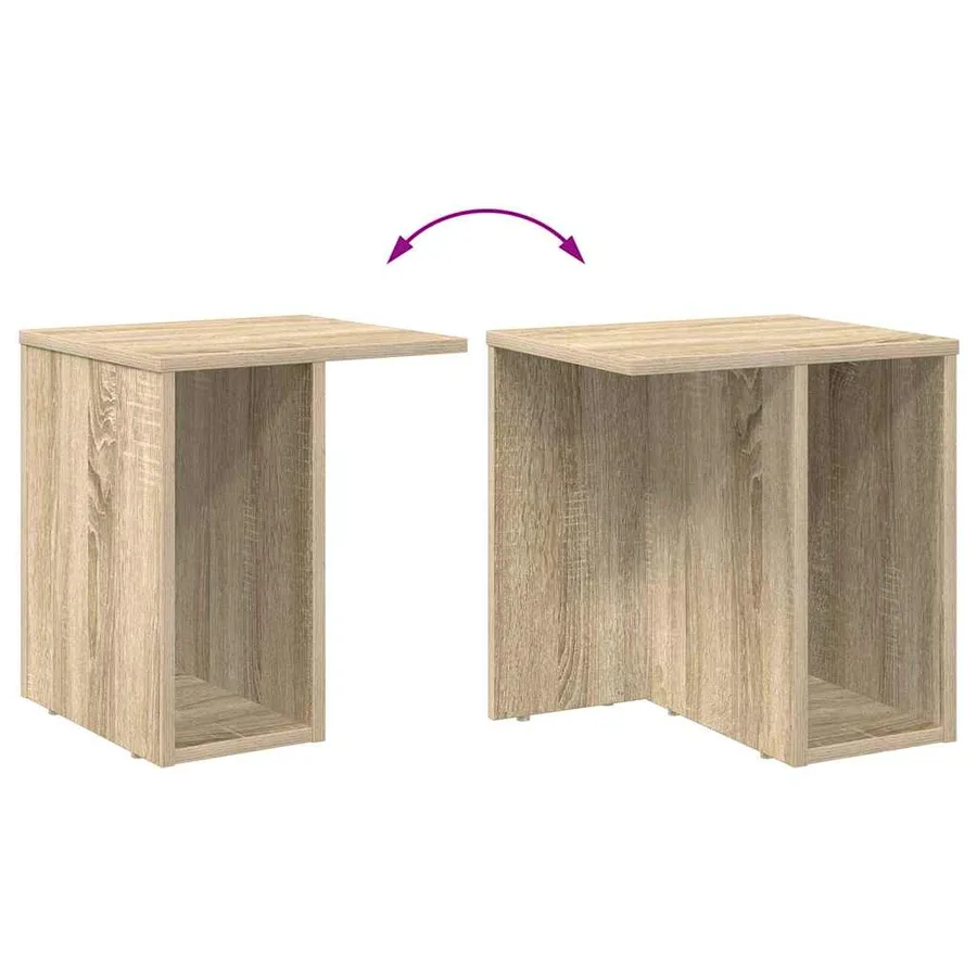 Table d'appoint 2 pcs Chêne Sonoma 37 x 32 x 40 cm - 11