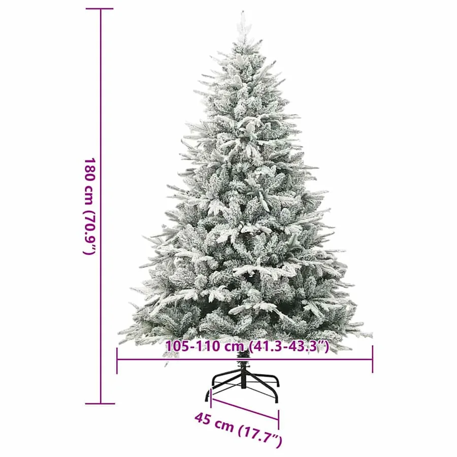 Arbre de Noël artificiel pré-éclairé avec ensemble de boules - 18
