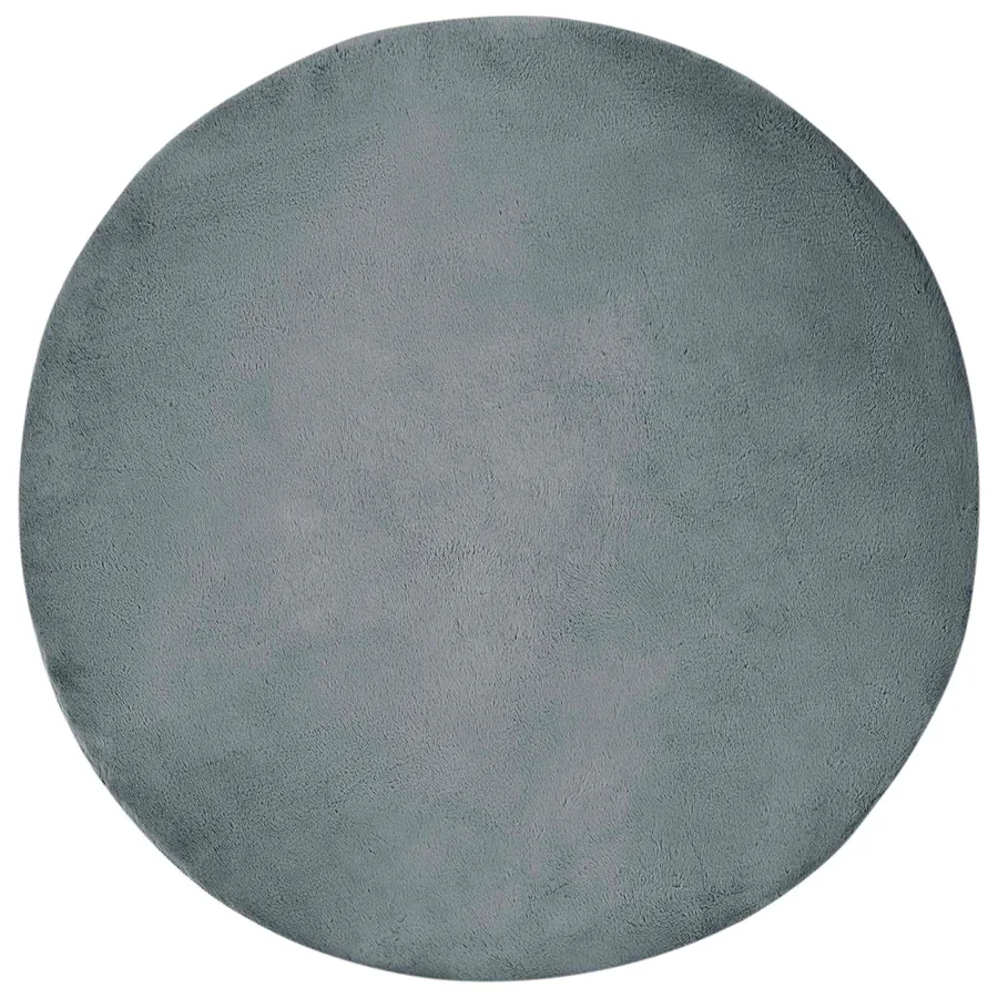 Tapis antidérapant en fausse de lapin OLITE Anthracite Ø 160 cm - 2