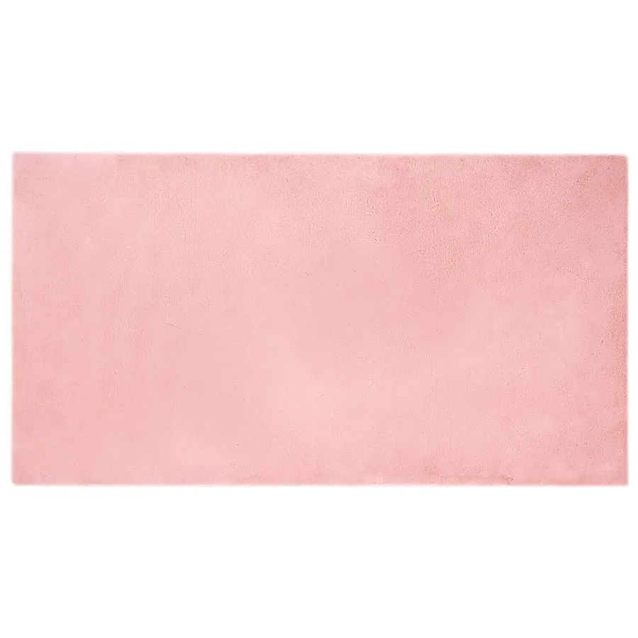 Tapis antidérapant en fausse de lapin OLITE Rose 80 x 150 cm - 2