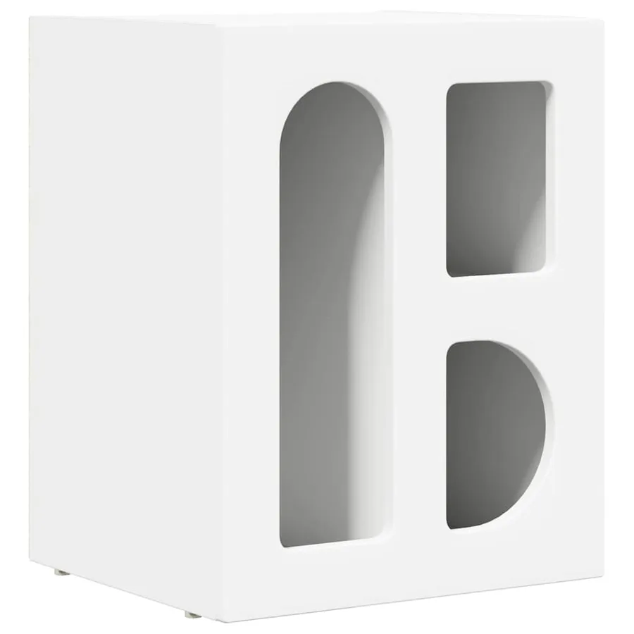 Table de chevet ELST Blanc 40 x 35 x 50 cm Bois d'ingénierie - 2