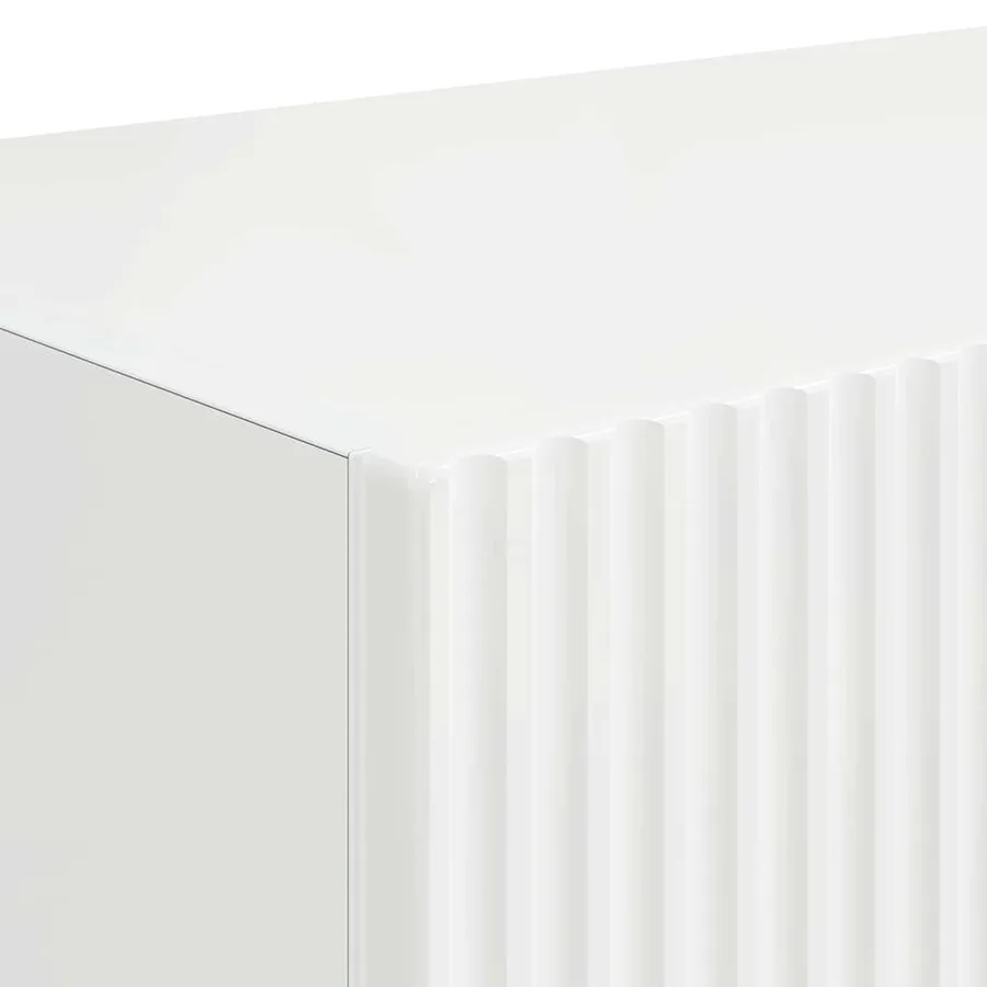 Meuble TV mural 2 pcs Blanc Brillant 78,5 x 31 x 29,5 cm - 8