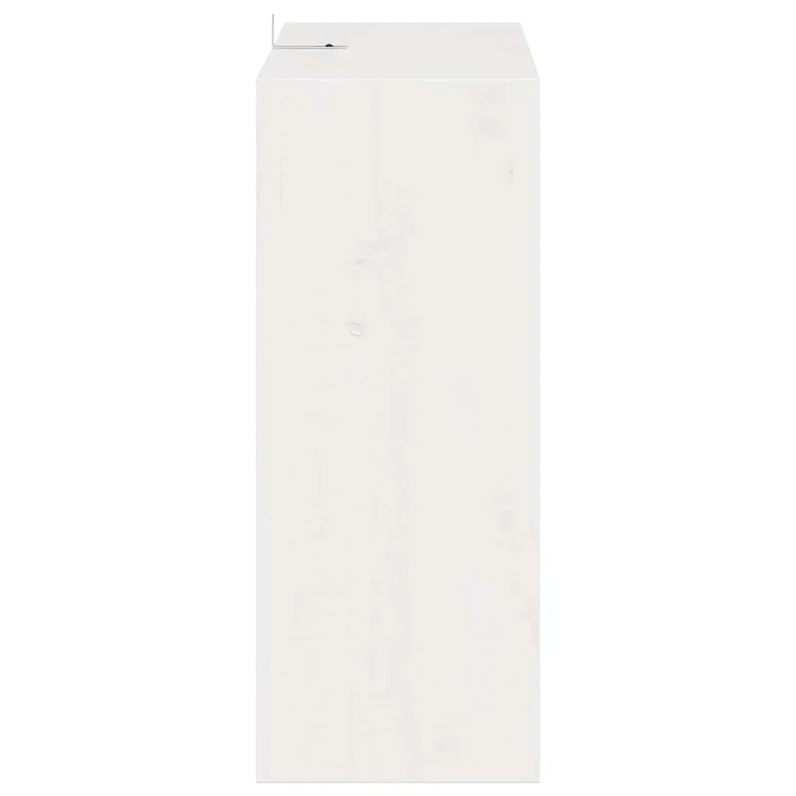Étagère à vin 2 pcs Blanc 62 x 25 x 62 cm Pin massif - 7