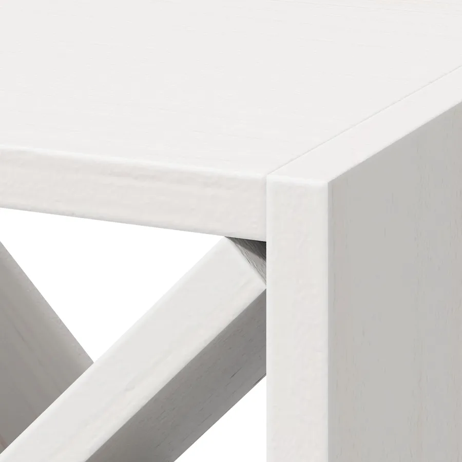 Étagère à vin 2 pcs Blanc 62 x 25 x 62 cm Pin massif - 9