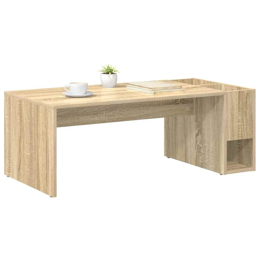 Table basse Chêne Sonoma 101,5 x 50 x 37 cm Bois d'ingénierie - 3