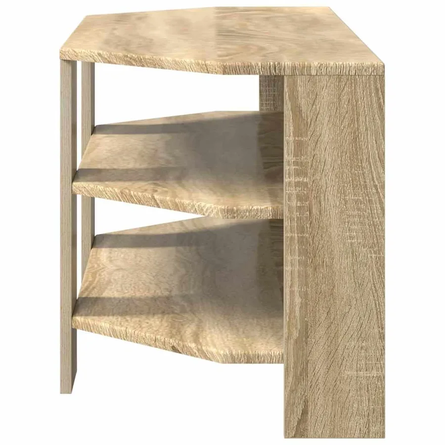MeubleTVd'Angle Chêne Sonoma 102x40,5x45cm Bois d'ingénierie - 6