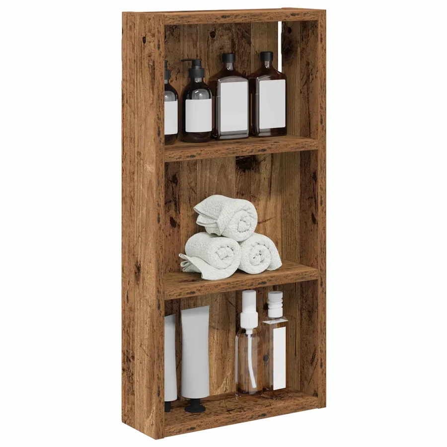 Armoire murale de salle de bain Bois ancien 30 x 10 x 60,5 cm - 3