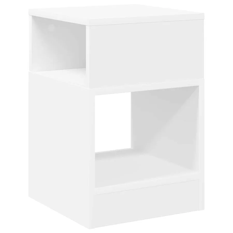 Table d'appoint 2 pcs Blanc 30,5 x 30 x 45 cm Bois d'ingénierie - 5