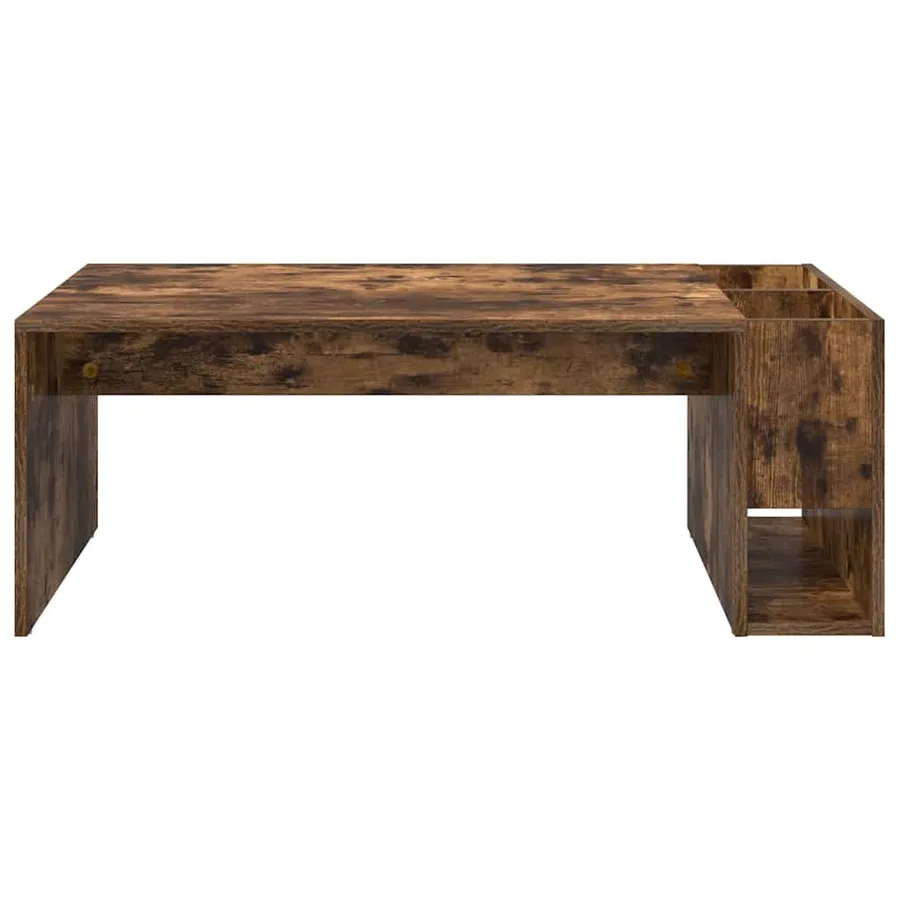 Table basse Chêne fumé 101,5 x 50 x 37 cm Bois d'ingénierie - 5