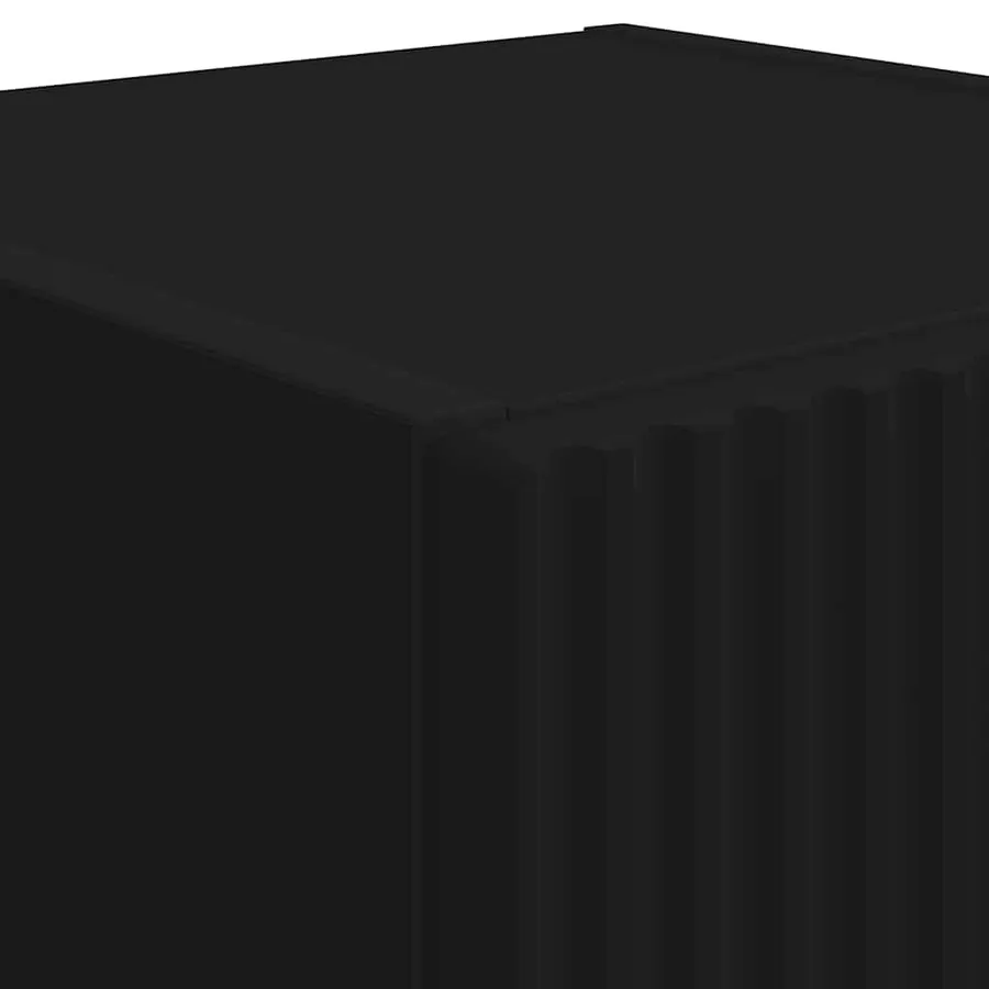 Meuble TV mural Noir 30 x 31 x 80 cm Bois d'ingénierie - 9