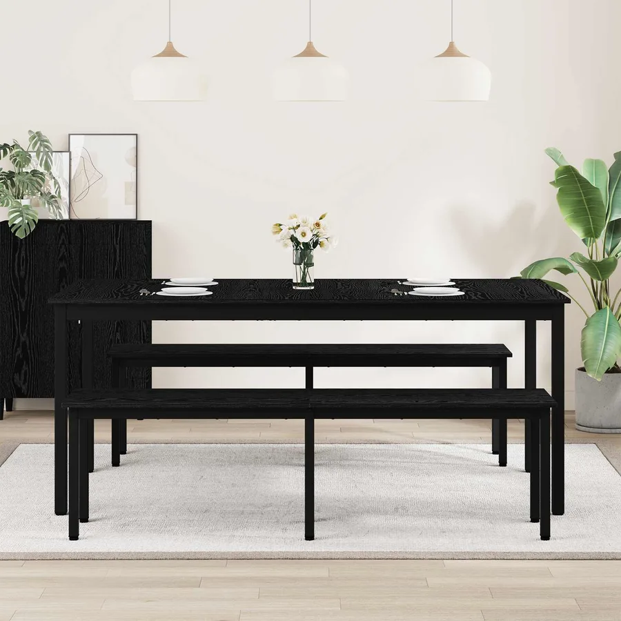 Table de salle à manger / Table de repas 180 x 90 x 75 cm - 4