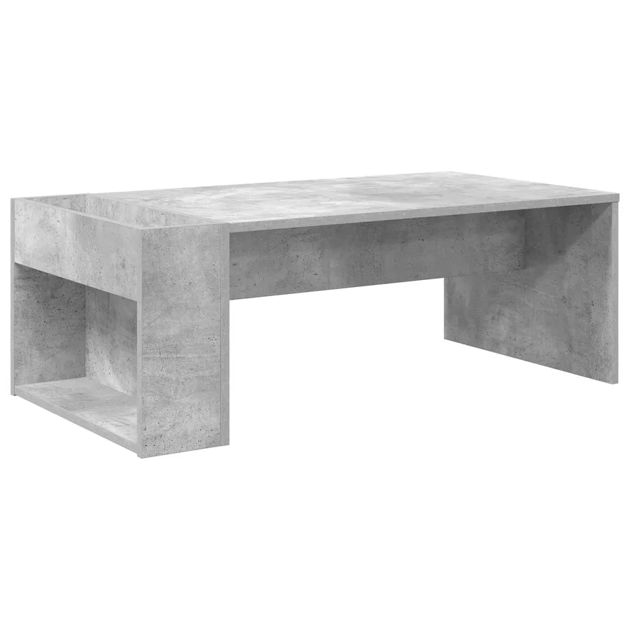 Table basse Gris béton 95 x 50 x 34 cm Bois d'ingénierie - 7