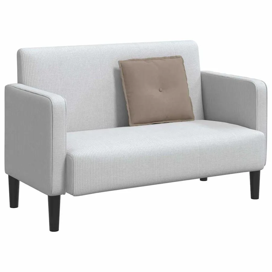Coussin de Dos Taupe 50 x 45 cm Tissu en microfibre - 3