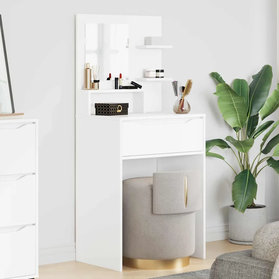 Tables de maquillage pour chambre Blanc 80 x 39,6 x 135 cm