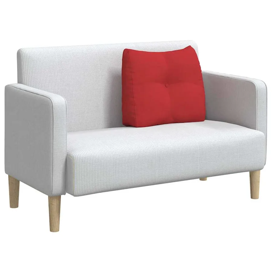 Coussin de Dos Rouge 60 x 24 x 50 cm tissu - 3