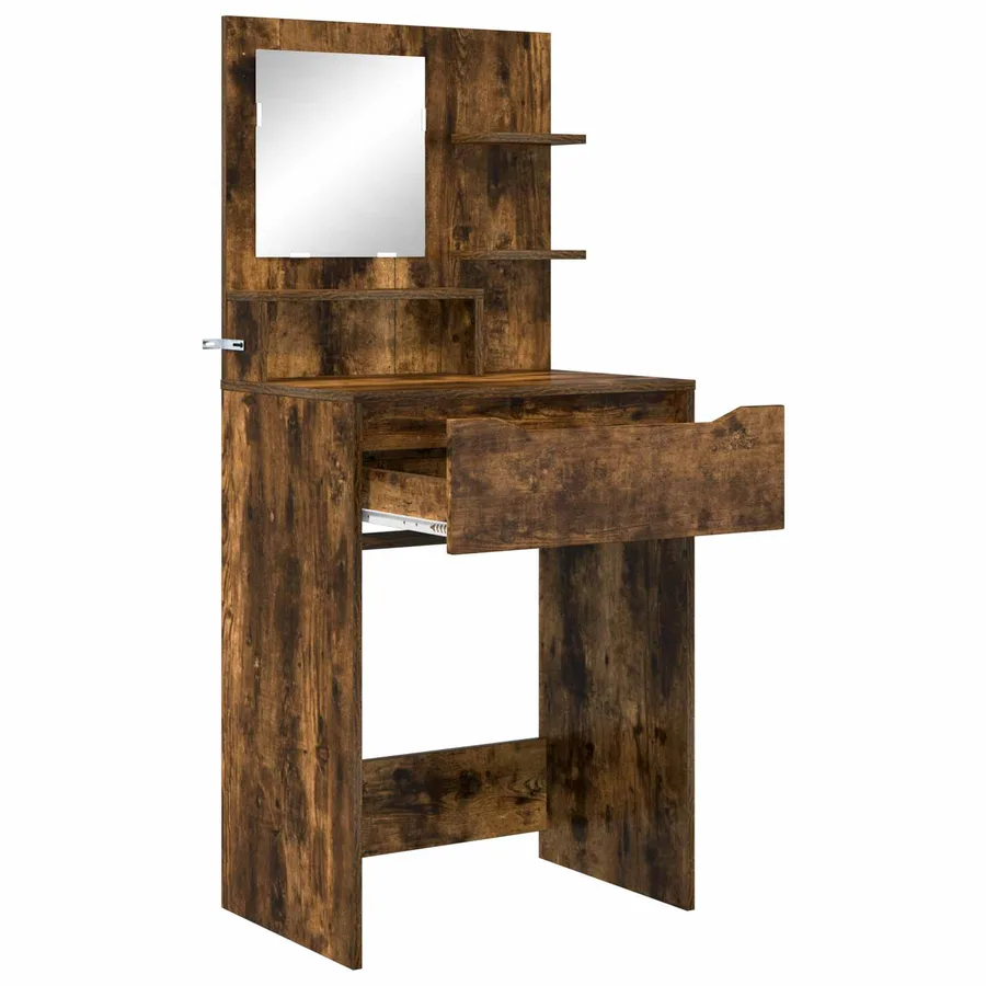 Tables de maquillage pour chambre Chêne fumé 80 x 39,6 x 135 cm - 5