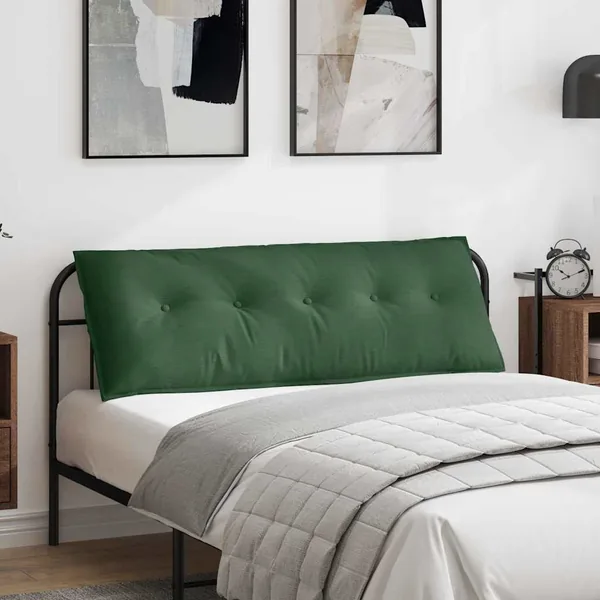 Coussin de Dos Vert Jungle 140 x 50 cm Tissu en velours côtelé