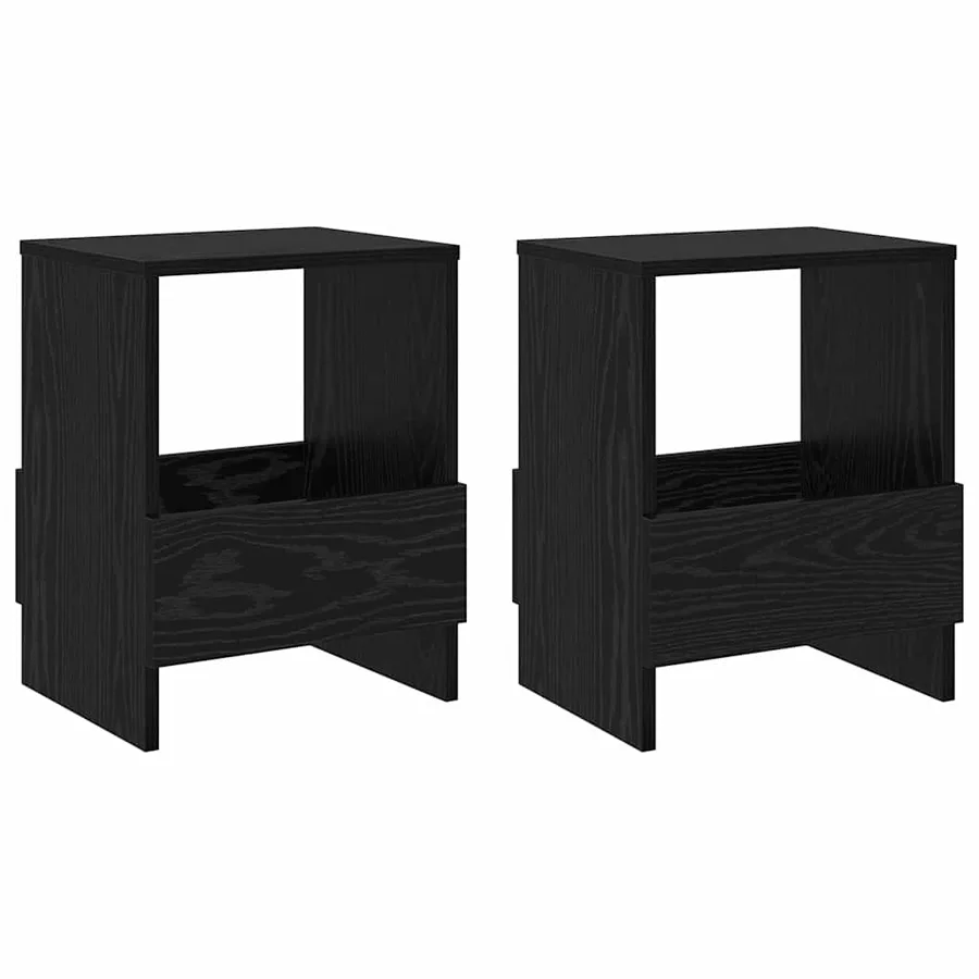 Étagère à magazines 2 pcs Chêne noir 35 x 30 x 45 cm - 2