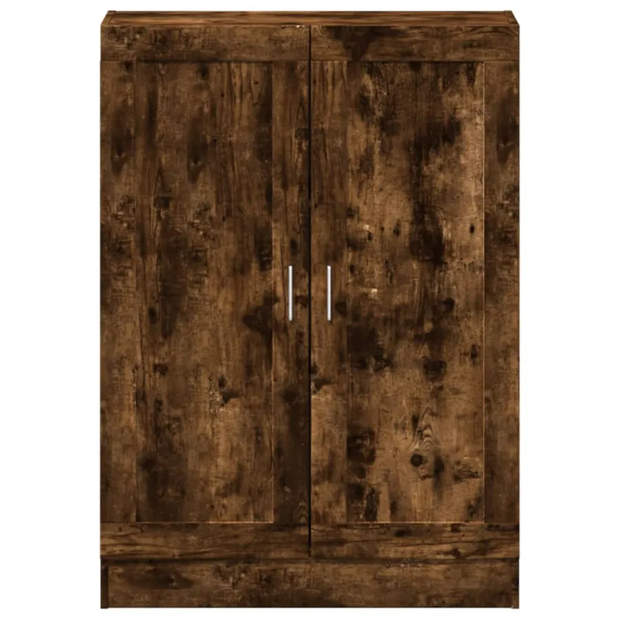 Bibliothèque chêne fumé 82,5x30,5x115 cm bois d'ingénierie - 5