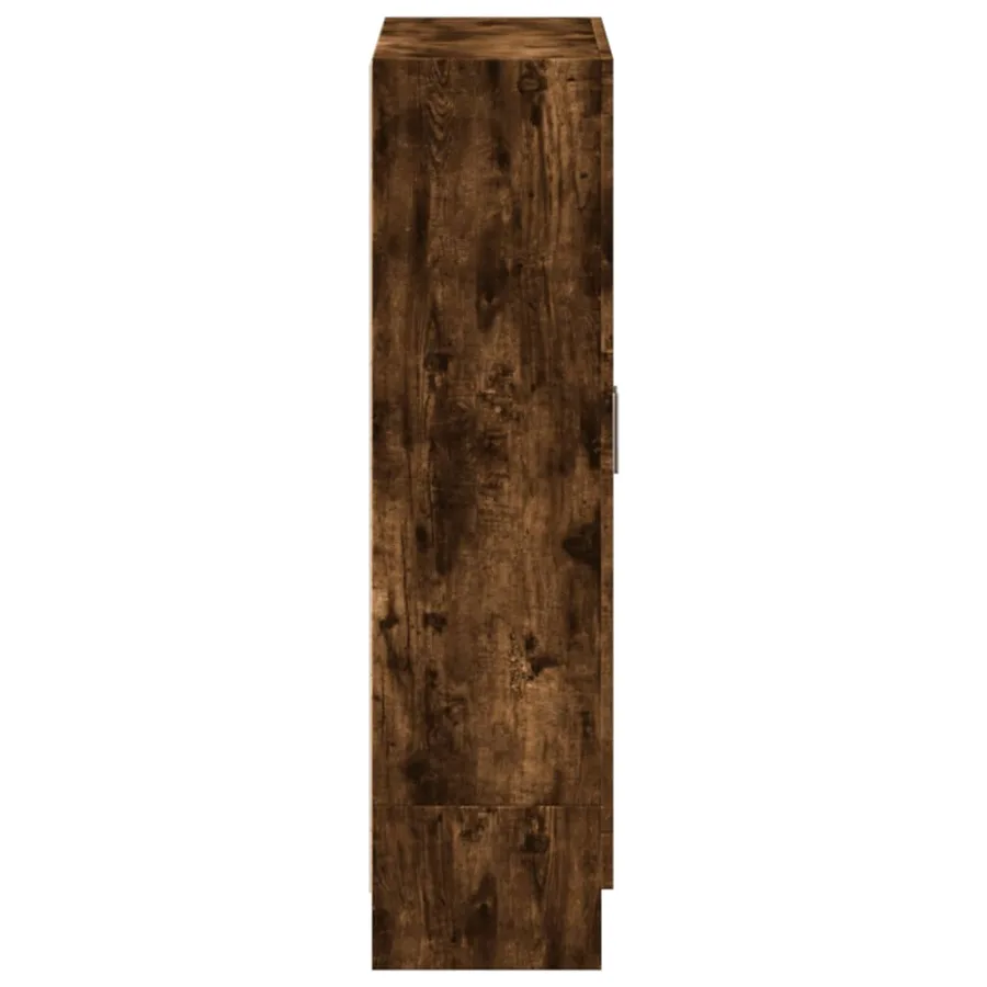 Bibliothèque chêne fumé 82,5x30,5x115 cm bois d'ingénierie - 7