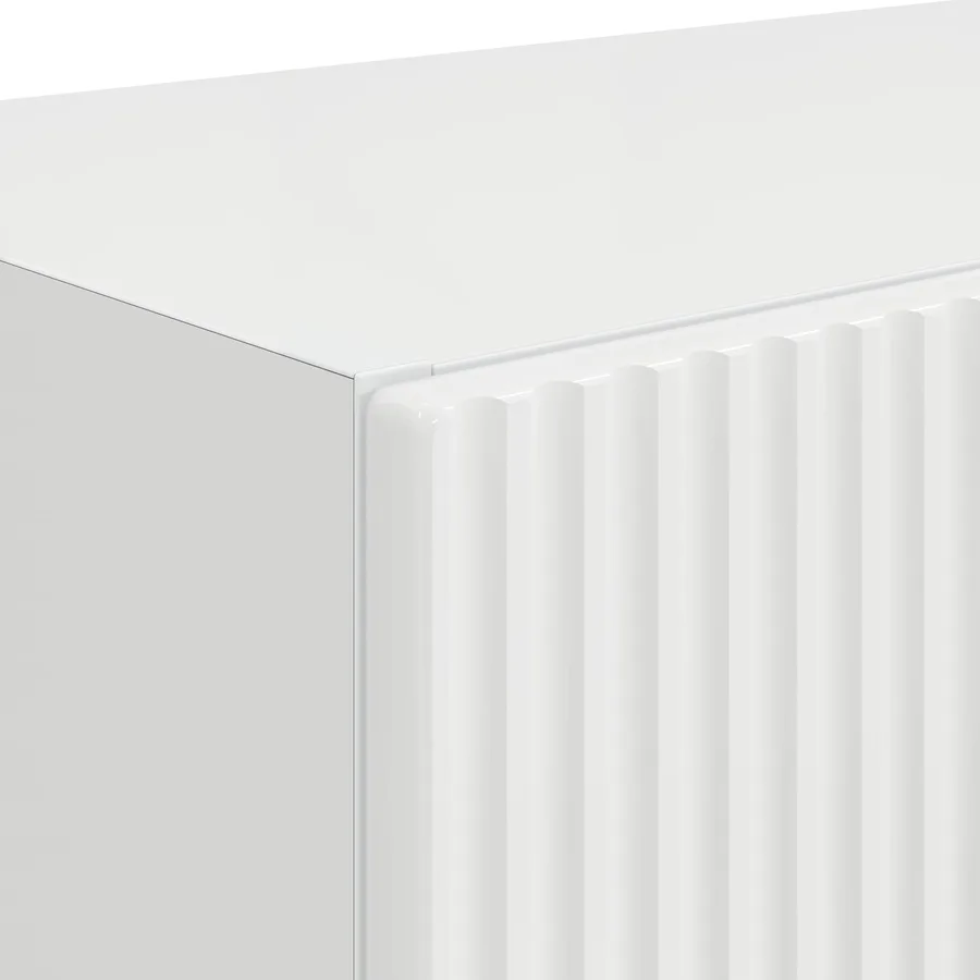 Meuble TV mural Montage mural Blanc brillant 59,5 x 31 x 40 cm - 9