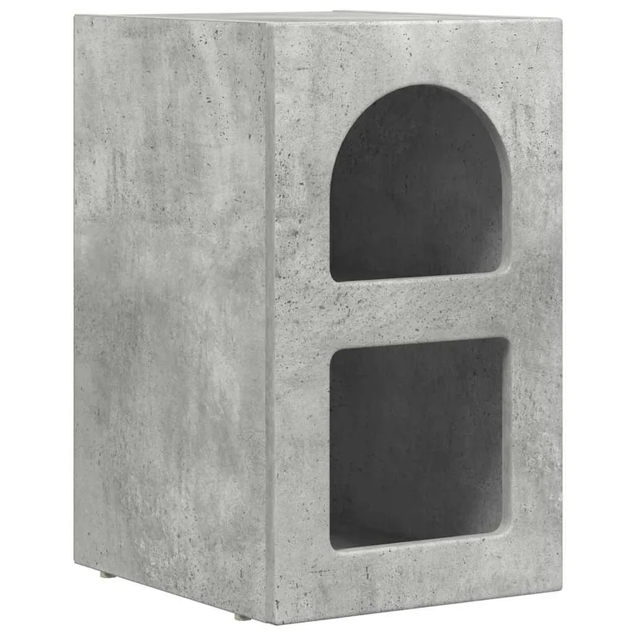 Table de chevet ELST 2 pc Gris béton 29,5 x 33,5 x 50 cm - 5