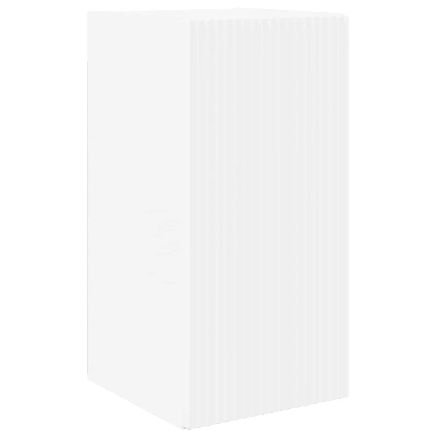 Ensemble de meuble TV mural 4 pcs Blanc Bois d'ingénierie - 5