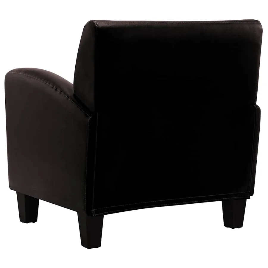 Chaise de canapé Marron foncé Similicuir - 5