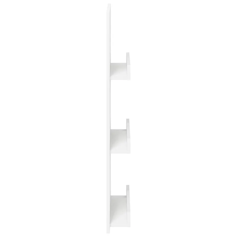 Étagère à magazines Blanc 43 x 11 x 102 cm Bois d'ingénierie - 6