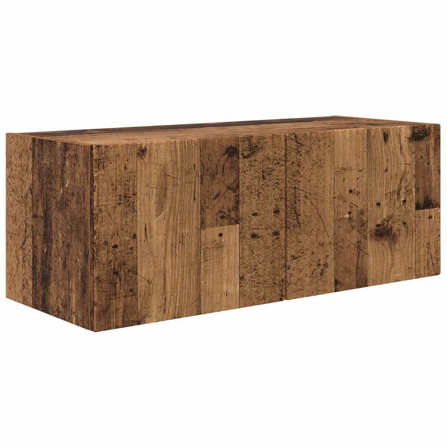 Ensemble de meuble TV mural 4 pcs Bois ancien Bois d'ingénierie - 6