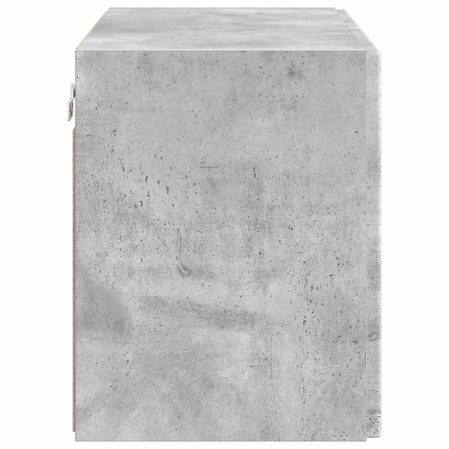 Meuble TV mural Gris béton 59,5 x 31 x 40 cm Bois d'ingénierie - 7