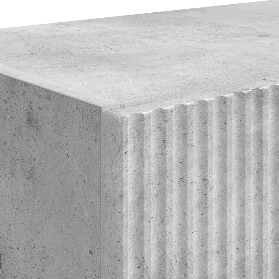 Meuble TV mural Gris béton 59,5 x 31 x 40 cm Bois d'ingénierie - 9