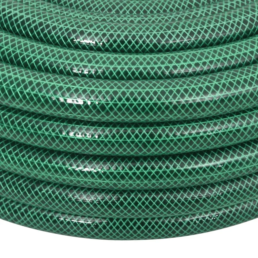 Tuyau d'arrosage avec jeu de raccords vert 0,75" 30 m PVC - 4