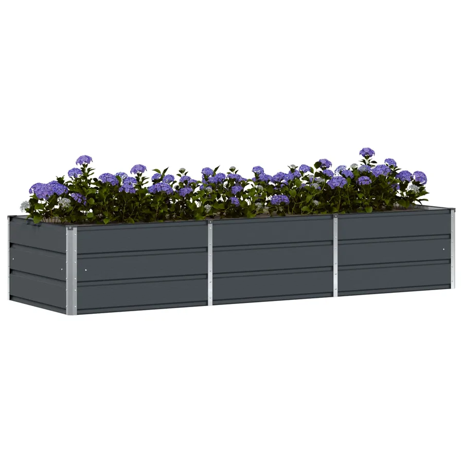 Jardinière Anthracite 240 x 80 x 45 cm Acier - 3