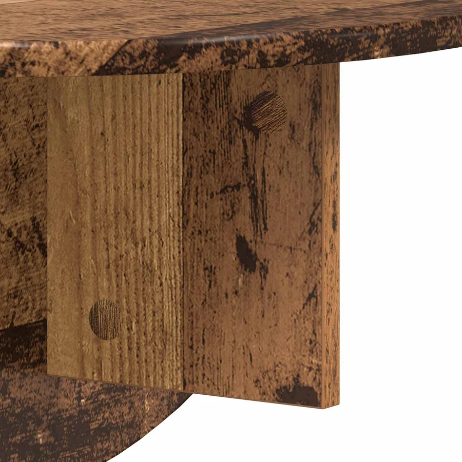 Étagère Murale Montage mural 2 pcs Bois ancien 48 x 24 x 24 cm - 10