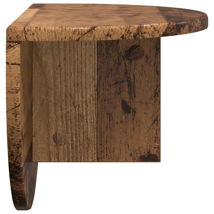 Étagère Murale Montage mural 2 pcs Bois ancien 48 x 24 x 24 cm - 7