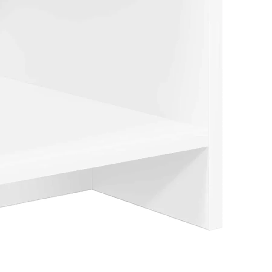 Meuble TV Blanc 102 x 35 x 45 cm Bois d'ingénierie - 9