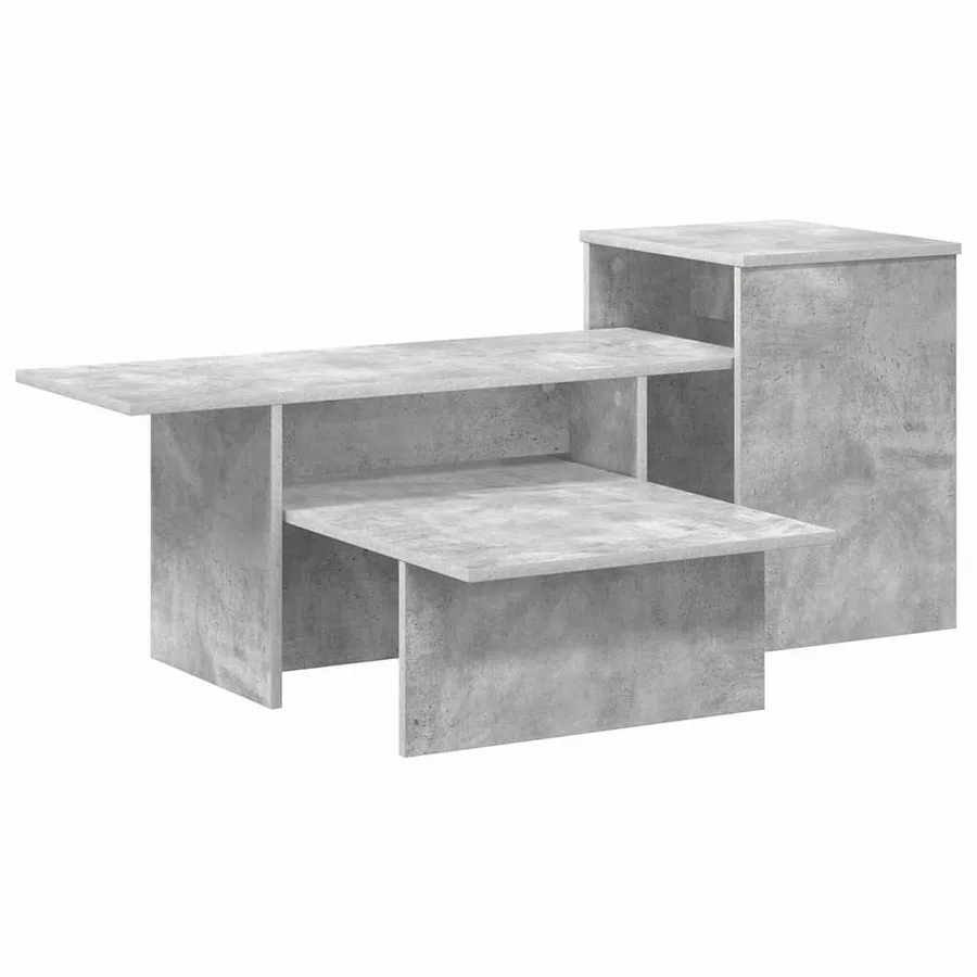 Table console Gris béton 91,5 x 35 x 38,5 cm Bois d'ingénierie - 2