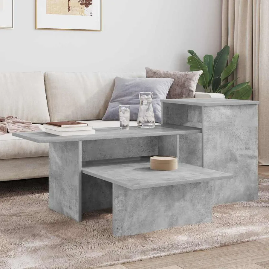 Table console Gris béton 91,5 x 35 x 38,5 cm Bois d'ingénierie - 4