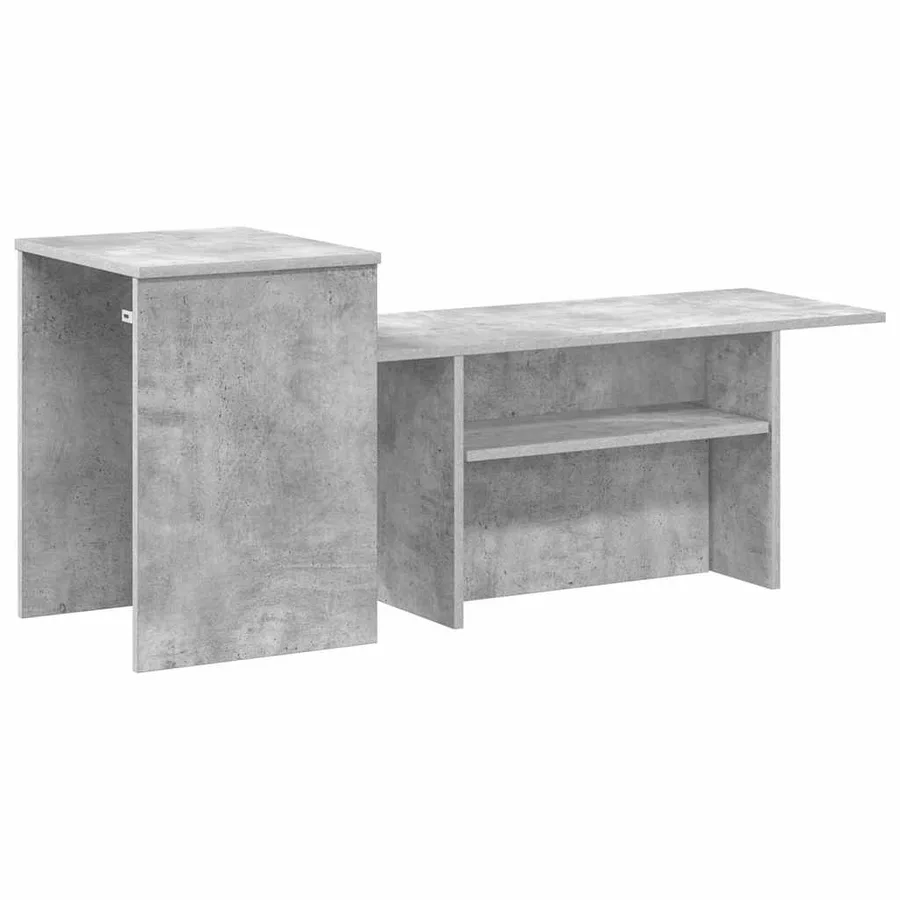 Table console Gris béton 91,5 x 35 x 38,5 cm Bois d'ingénierie - 7