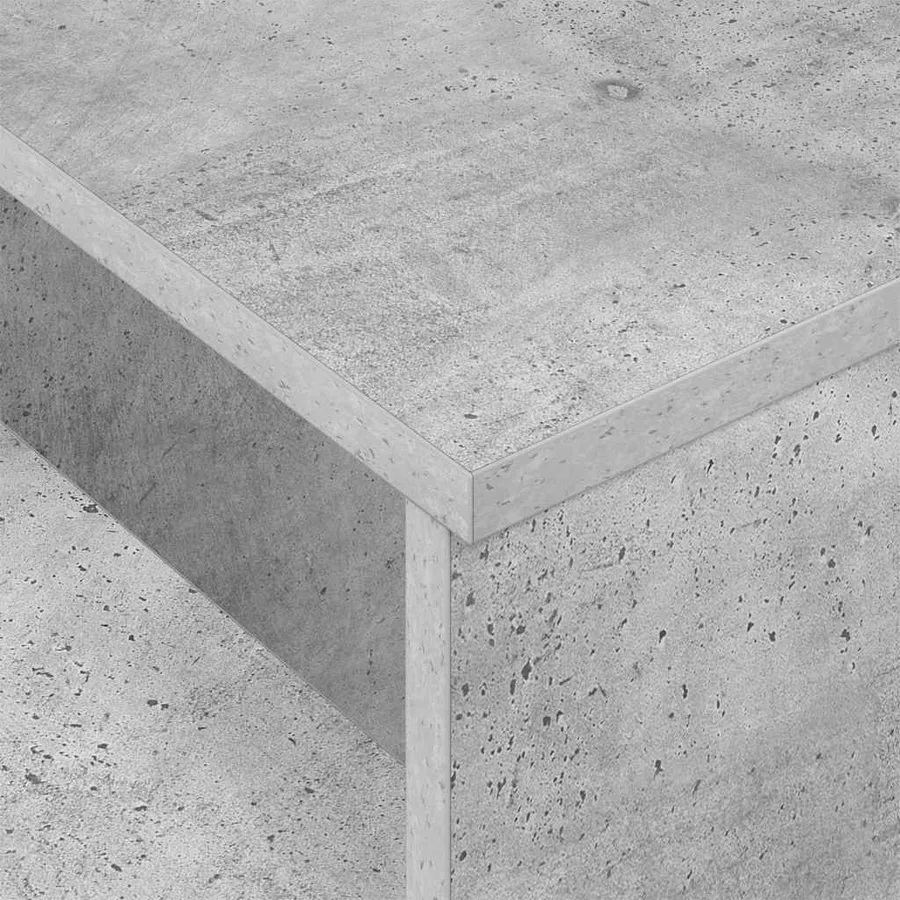 Table console Gris béton 91,5 x 35 x 38,5 cm Bois d'ingénierie - 9