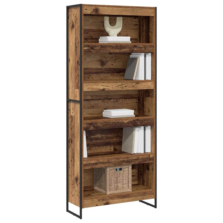 Bibliothèque 80 x 30 x 189,5 cm Bois d'ingénierie Bois Ancien - 3