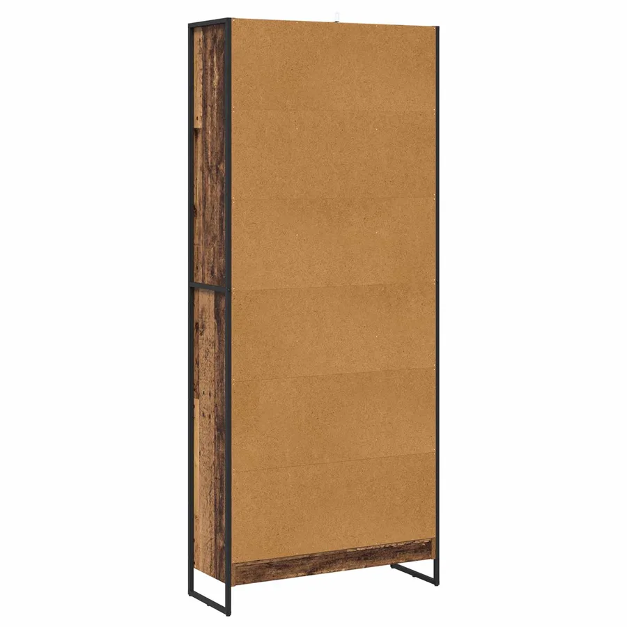 Bibliothèque 80 x 30 x 189,5 cm Bois d'ingénierie Bois Ancien - 7