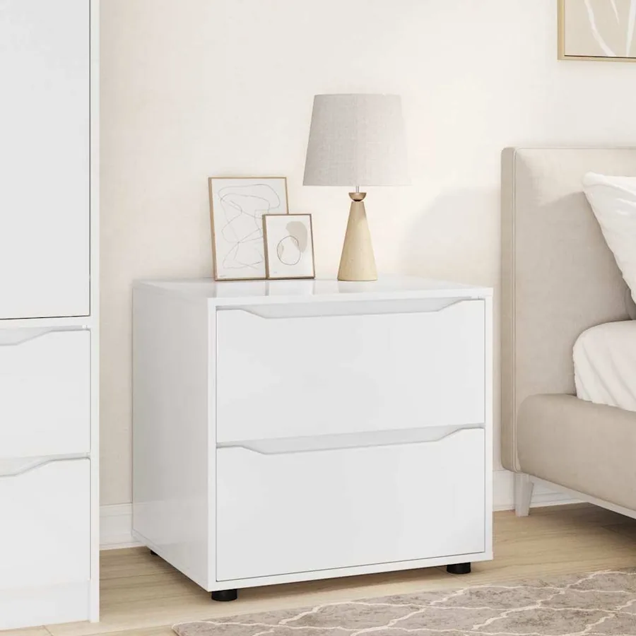 Armoire de rangement Blanc brillant 60 x 48 x 57 cm