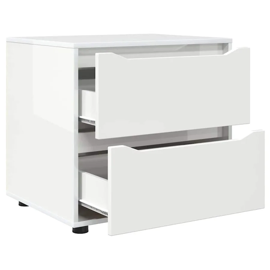 Armoire de rangement Blanc brillant 60 x 48 x 57 cm - 5