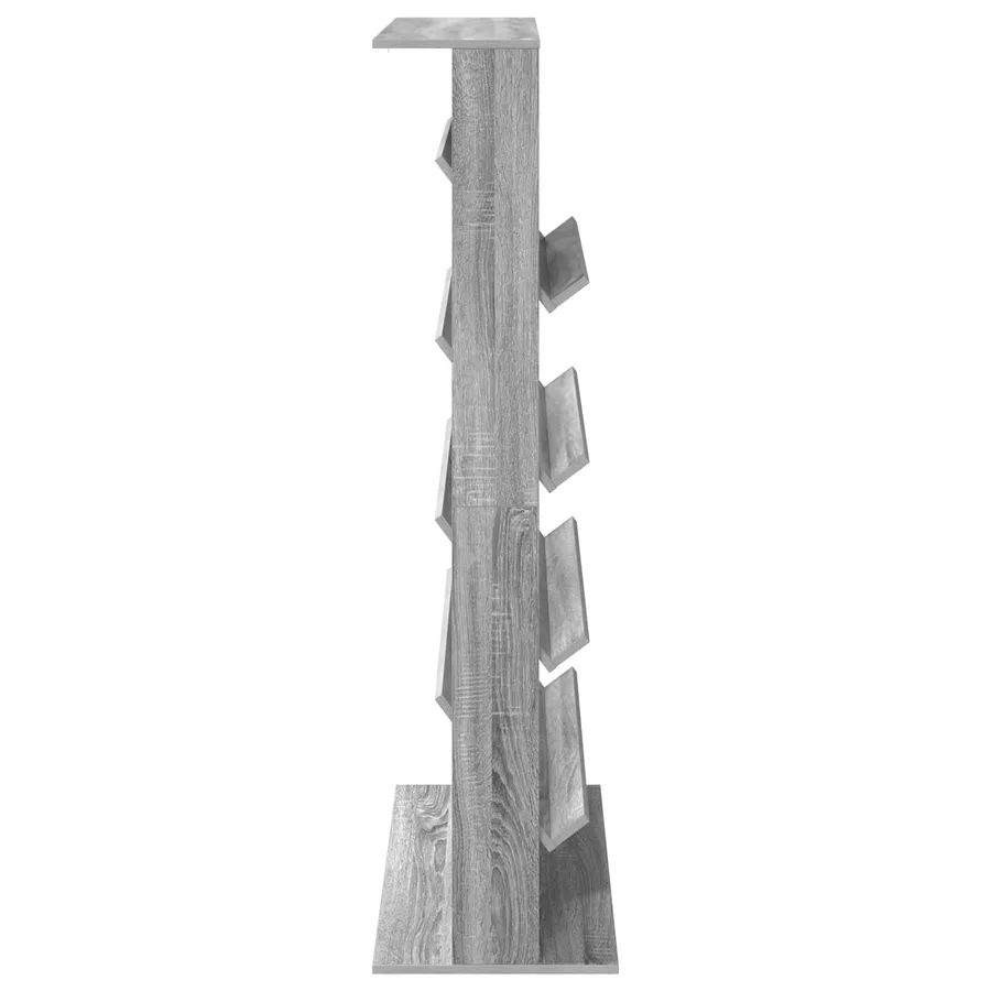 Étagère à magazines avec étagère Gris Sonoma 70 x 41 x 156 cm - 6