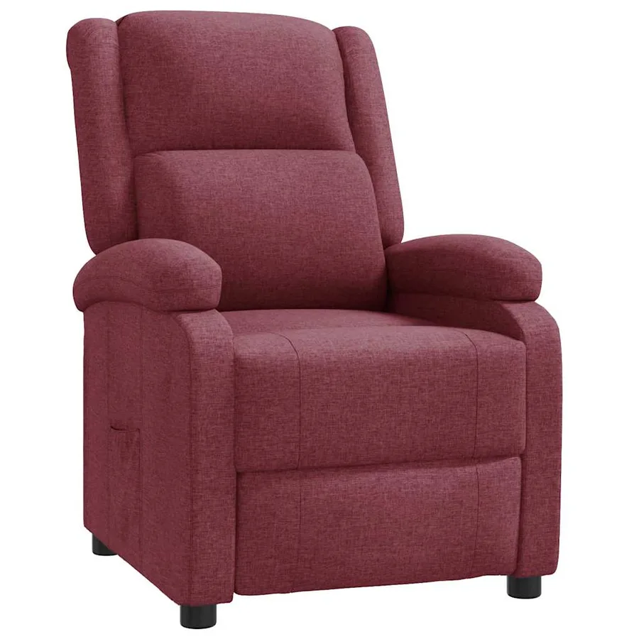 Fauteuil inclinable Rouge bordeaux Tissu - 2