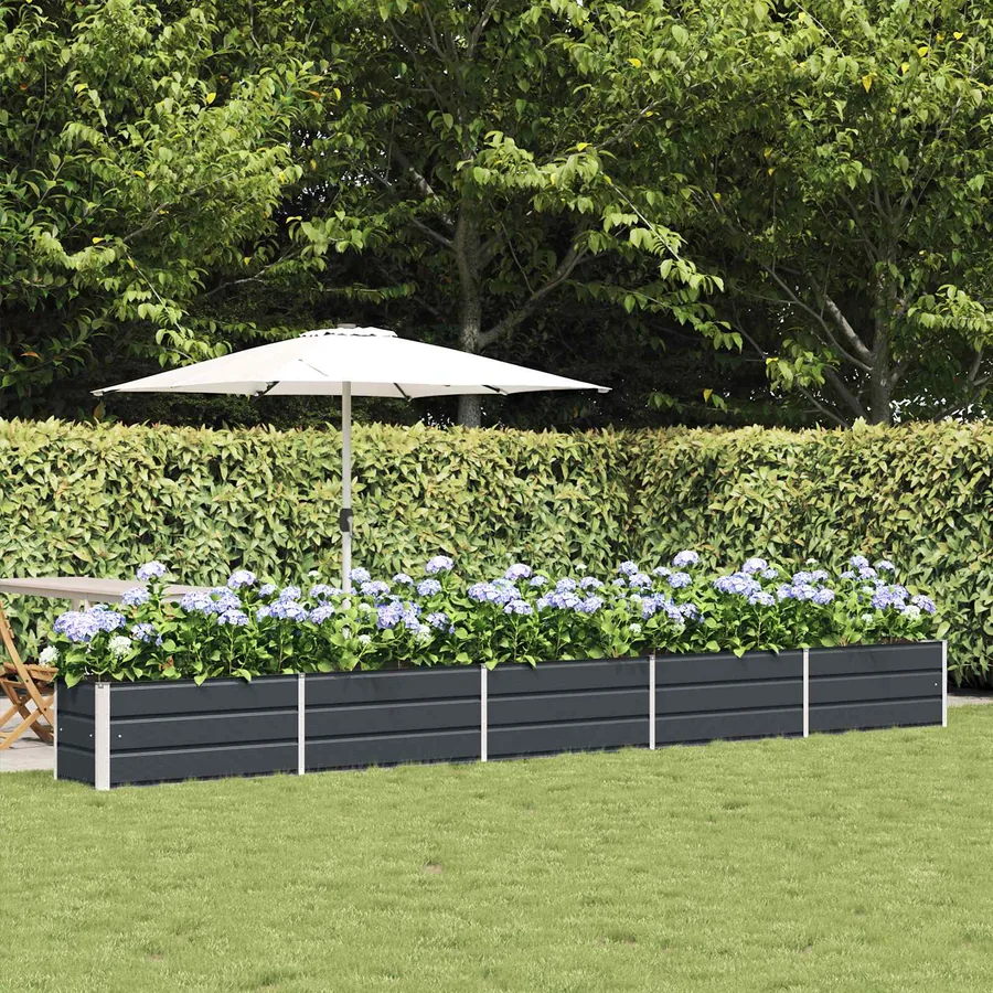 Jardinière Anthracite 480 x 50 x 45 cm Acier galvanisé