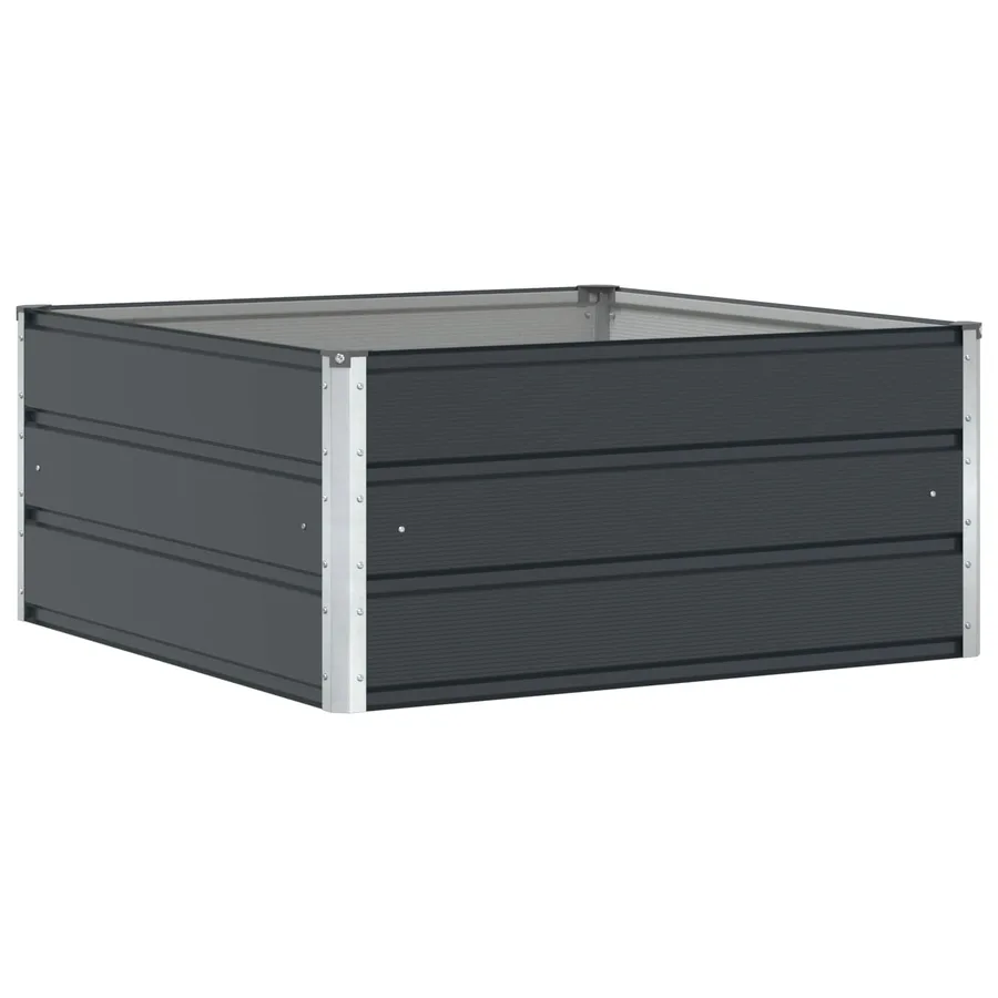 Jardinière Anthracite 100 x 100 x 45 cm Acier - 2